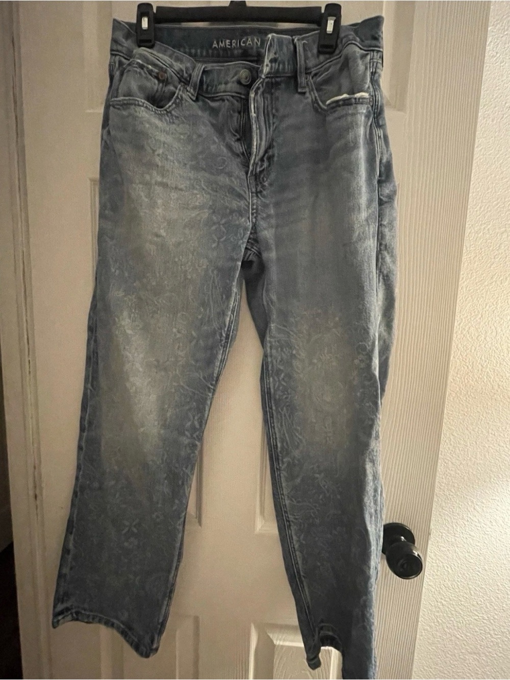 American Eagle Outfitters Stridgid Bandana Light Blue Women’s Jeans